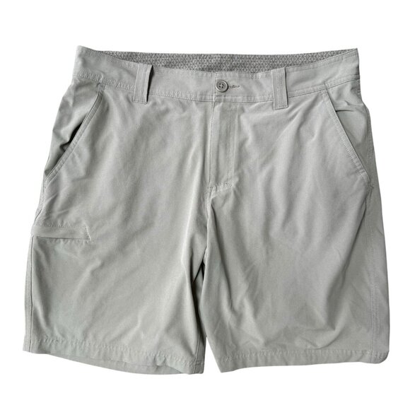 Columbia Global Adventure Shorts Mens 34 Lightweight Stretch Omni Shield Tan - Picture 1 of 6